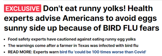 警告！比新冠嚴重100倍！美國6州現病毒感染！華人注意：雞蛋牛奶或將漲價！且千萬要煮熟！