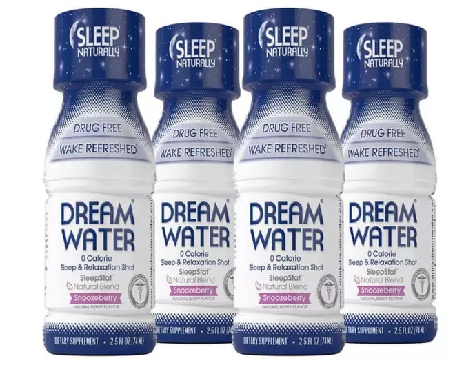 Sleep waters. Drug free.