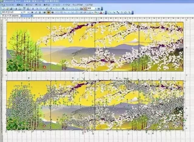 日本老爷爷坚持17年用Excel作画，我可能用了假的Excel