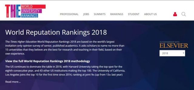 2018世界大学排名：美国亮了，中国大学排名大跳水！