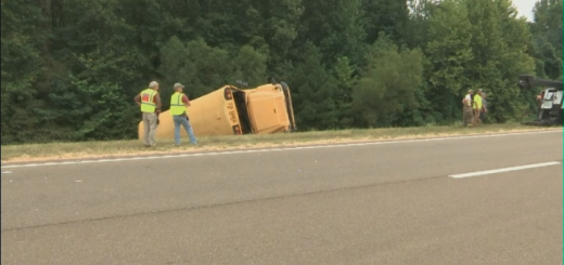 田纳西校车高速翻车 司机死亡8名儿童受伤