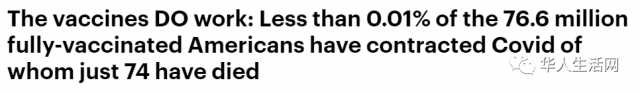 美国疫情被控制了！官方公布全美完全接种疫苗7700万大数据，有效率99.99%！