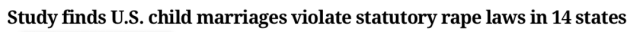 美国某州推动法案允许童婚，想娶10岁孩子都可以？！网友：哪个变态想出来的？？