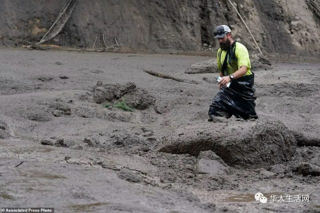 加州多地爆發泥石流，山上傾瀉而下，房屋捲走，當地人紛紛逃命！