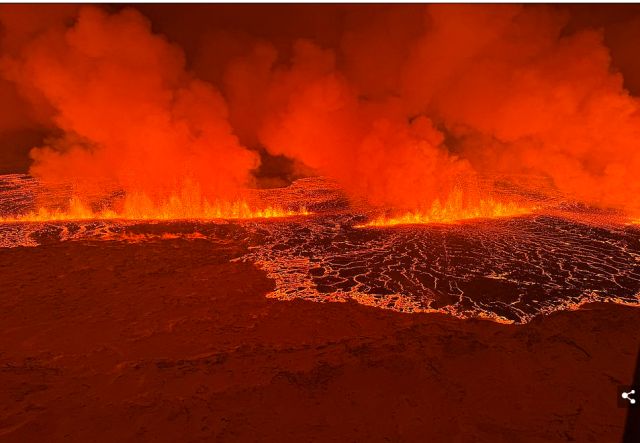 「多图」彷佛地狱！冰岛终火山喷发!