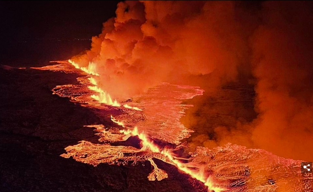 「多图」彷佛地狱！冰岛终火山喷发!