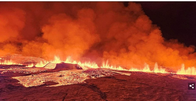 「多图」彷佛地狱！冰岛终火山喷发!